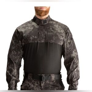 NWT 5.11 Tactical Camo GEO7 Stryke TDU Rapid LS Shirt Men's Med 357 Night